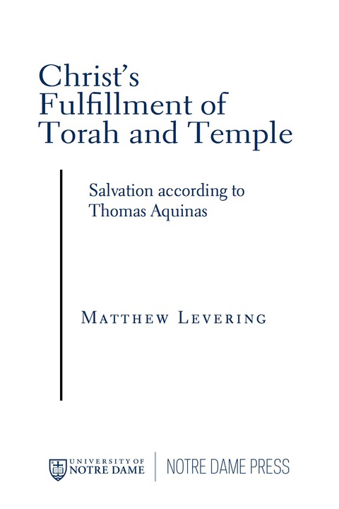 Book Christ’s Fulfillment of Torah and Temple free