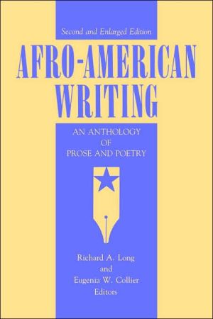 Book Afro-American Writing: An Anthology of Prose and Poetry free