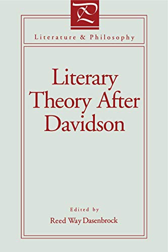 Book Literary Theory After Davidson (Literature and Philosophy) free