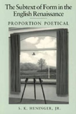 Book The Subtext Of Form In The English Renaissance: Proportion Poetical free