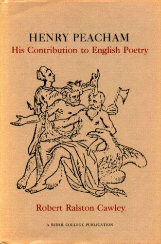 Book Henry Peacham: His Contribution To English Poetry free
