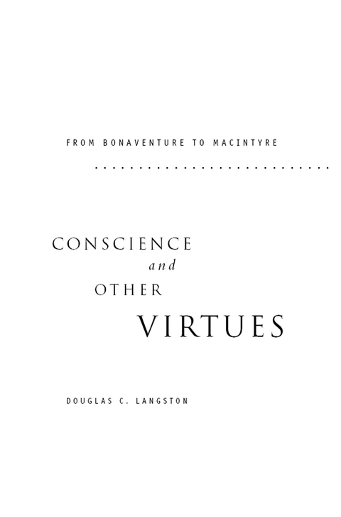 Book Conscience and Other Virtues free