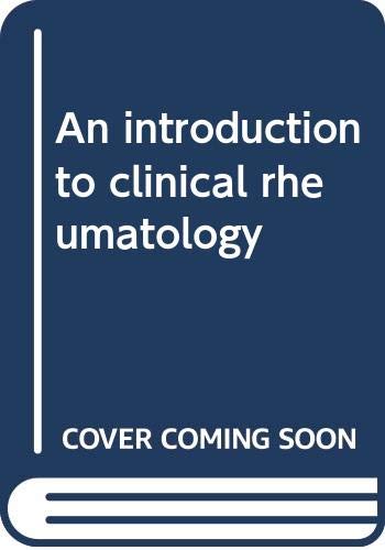 Book An Introduction To Clinical Rheumatology free