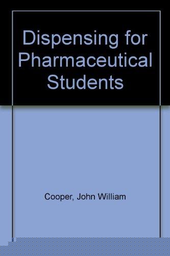 Book Cooper and Gunn's dispensing for pharmaceutical students free