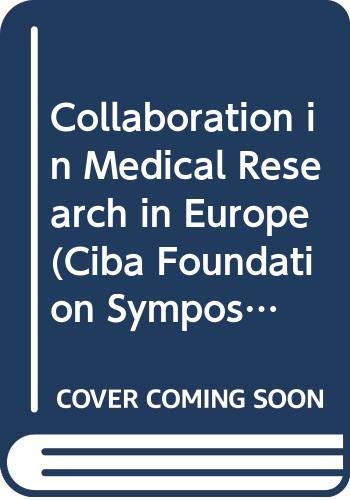 Book Collaboration In Medical Research In Europe free