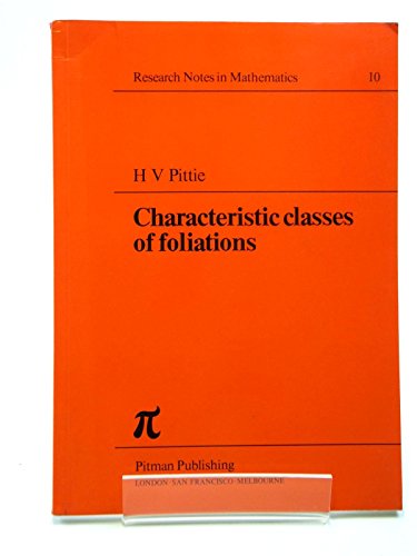 Book Characteristic classes of foliations (Research notes in mathematics) free