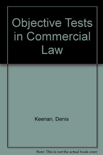 Book Objective Tests In Commercial Law free