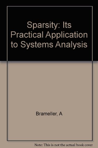 Book Sparsity: Its Practical Application to Systems Analysis free