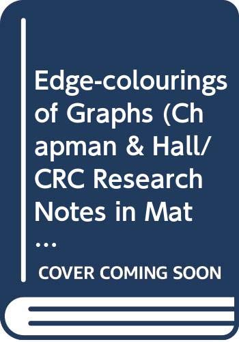 Book Edge-colourings of graphs (Research notes in mathematics) free