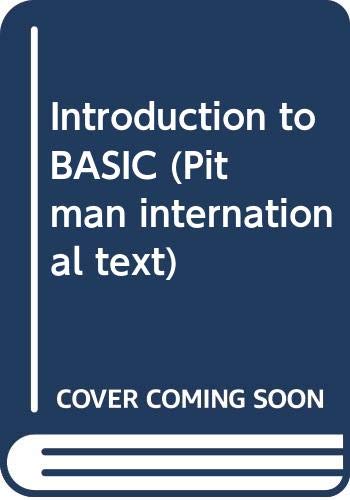 Book Introduction to BASIC (A Pitman international text) free