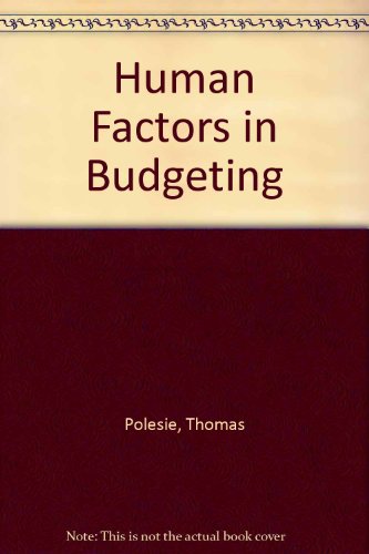 Book Human Factors In Budgeting free