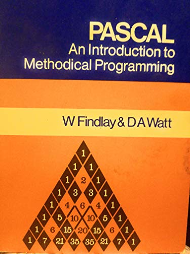 Book PASCAL: An Introduction to Methodical Programming free
