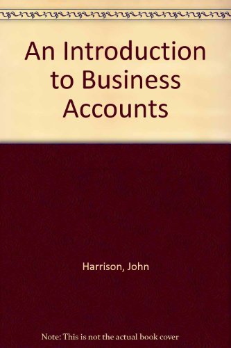 Book An Introduction To Business Accounts free
