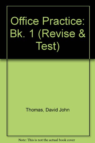 Book Revise And Test: Office Practice 1 (revise And Test) (revise & Test) (bk. 1) free