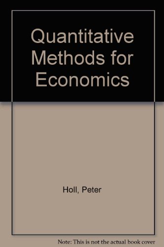 Book Quantitative Methods for Economics free