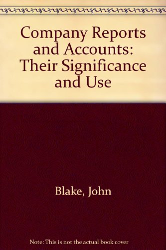 Book Company Reports and Accounts: Their Significance and Uses free