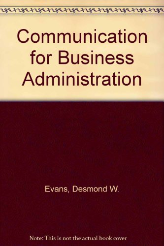 Book Communication for Business Administration free