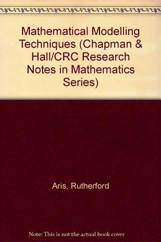 Book Mathematical Modelling Techniques (Research Notes in Mathematics) free