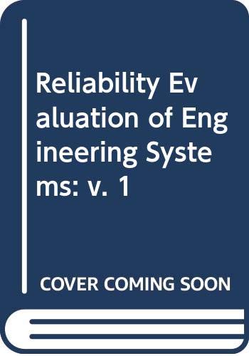 Book Reliability Evaluation of Engineering Systems: v. 1 free