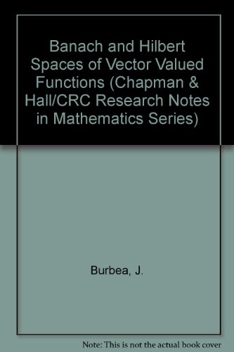Book Banach And Hilbert Spaces Of Vector-valued Functions: Their General Theory And Applications To Holomorphy (research Notes In Mathematics) free