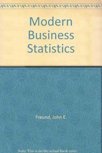 Book Modern Business Statistics free