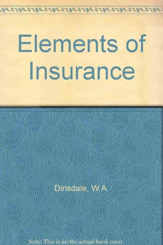 Book Elements Of Insurance (insurance Handbook No. 3) free