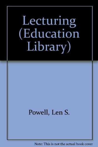 Book Lecturing (Pitman education library) free