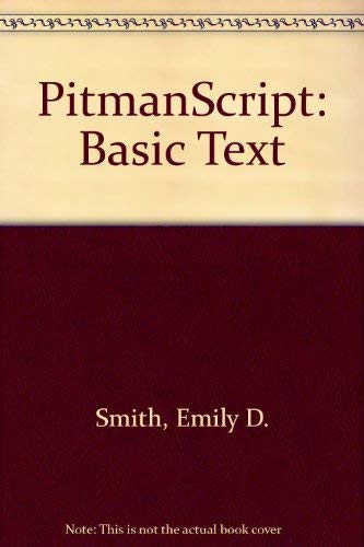 Book PitmanScript: Basic Text free
