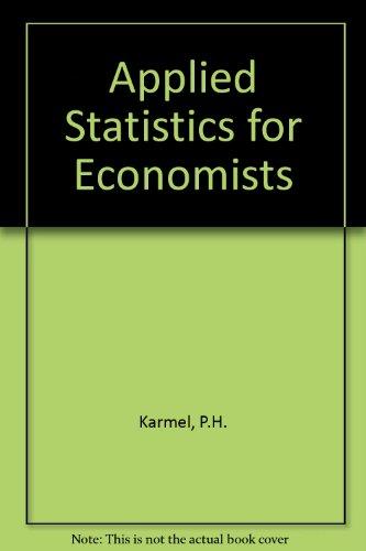 Book Applied Statistics For Economists, free