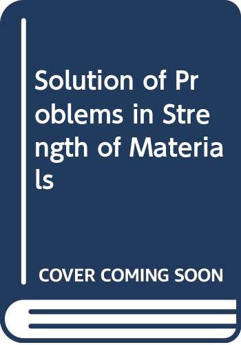 Book Solution of problems in strength of materials free