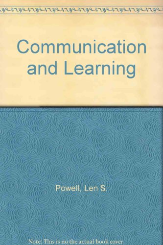 Book Communication And Learning free