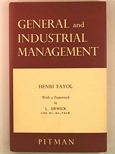 Book General And Industrial Management free