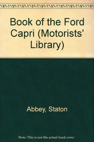 Book Book of the Ford Capri (Motorists' Library) free