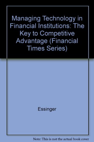 Book Managing Technology In Financial Institutions (financial Times) free