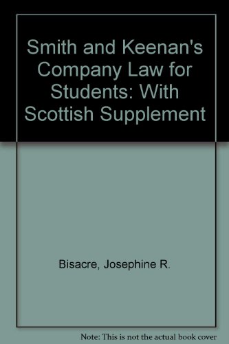 Book Smith and Keenan's Company Law for Students: With Scottish Supplement free
