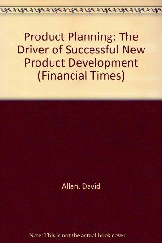 Book Developing Successful New Products: A Guide To Product Planning (financial Times) free