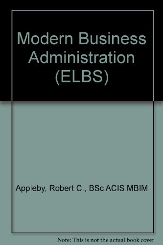 Book Modern Business Administration (elbs) free
