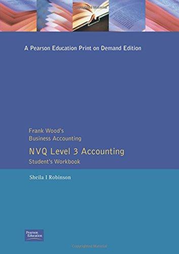 Book Frank Wood's Business Accounting Aat Student's Workbook Nvq Level 3 free