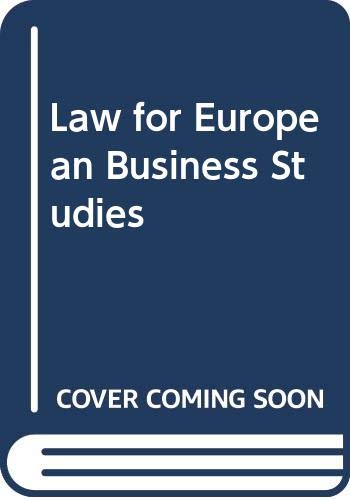 Book Law for European Business Studies free