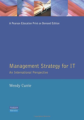 Book MANAGEMENT STRATEGY FOR I.T.: AN INTERNATIONAL APPROACH free