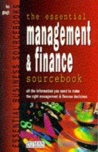 Book The Essential Management And Finance Sourcebook (essential Business Sourcebooks) free