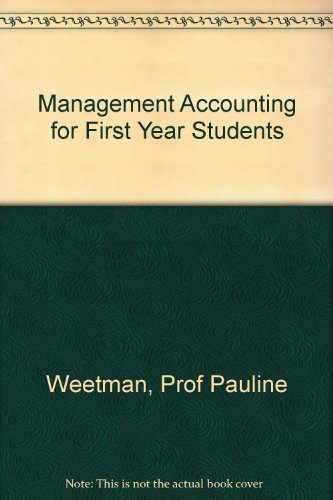 Book Management Accounting For First Year Students free