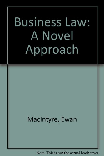Book Business Law: A Novel Approach free