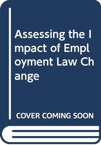 Book Financial Times Management Briefings: Assessing The Organisational Impact Of Employment Law Change (ft Management Briefings) free