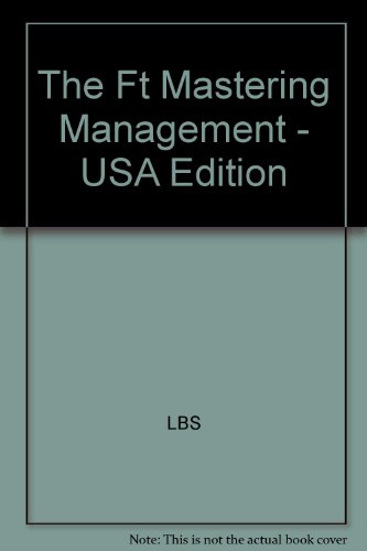 Book The Ft Mastering Management - USA Edition free