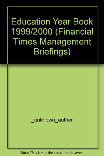 Book Education Year Book 1999/2000 (ft Management Briefings) free