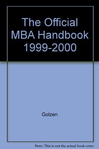 Book The Official MBA Handbook 1999/2000: Business; Reference free