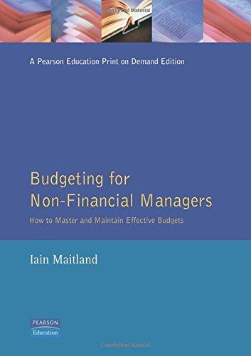 Book Budgeting for Non-Financial Managers: How to Master and Maintain Effective Budgets (Smarter Solutions) free