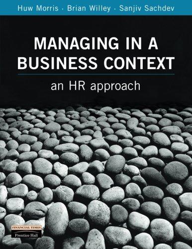 Book Managing in a Business Context: An Hr Approach free