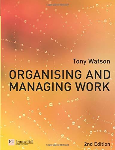Book Organising and Managing Work (2nd Edition) free
